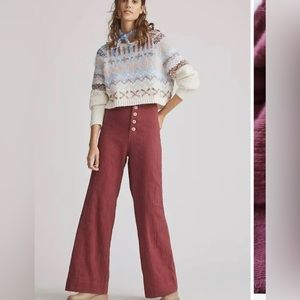 NWT The Odells Sidney BBTN  Front  Black Pant S.